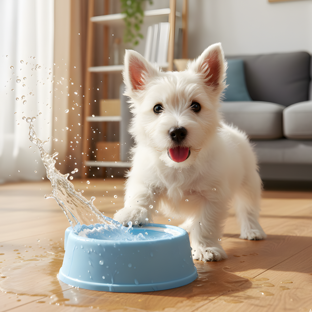 Dog Anti Spill Indoor Pet Drinking Bowl