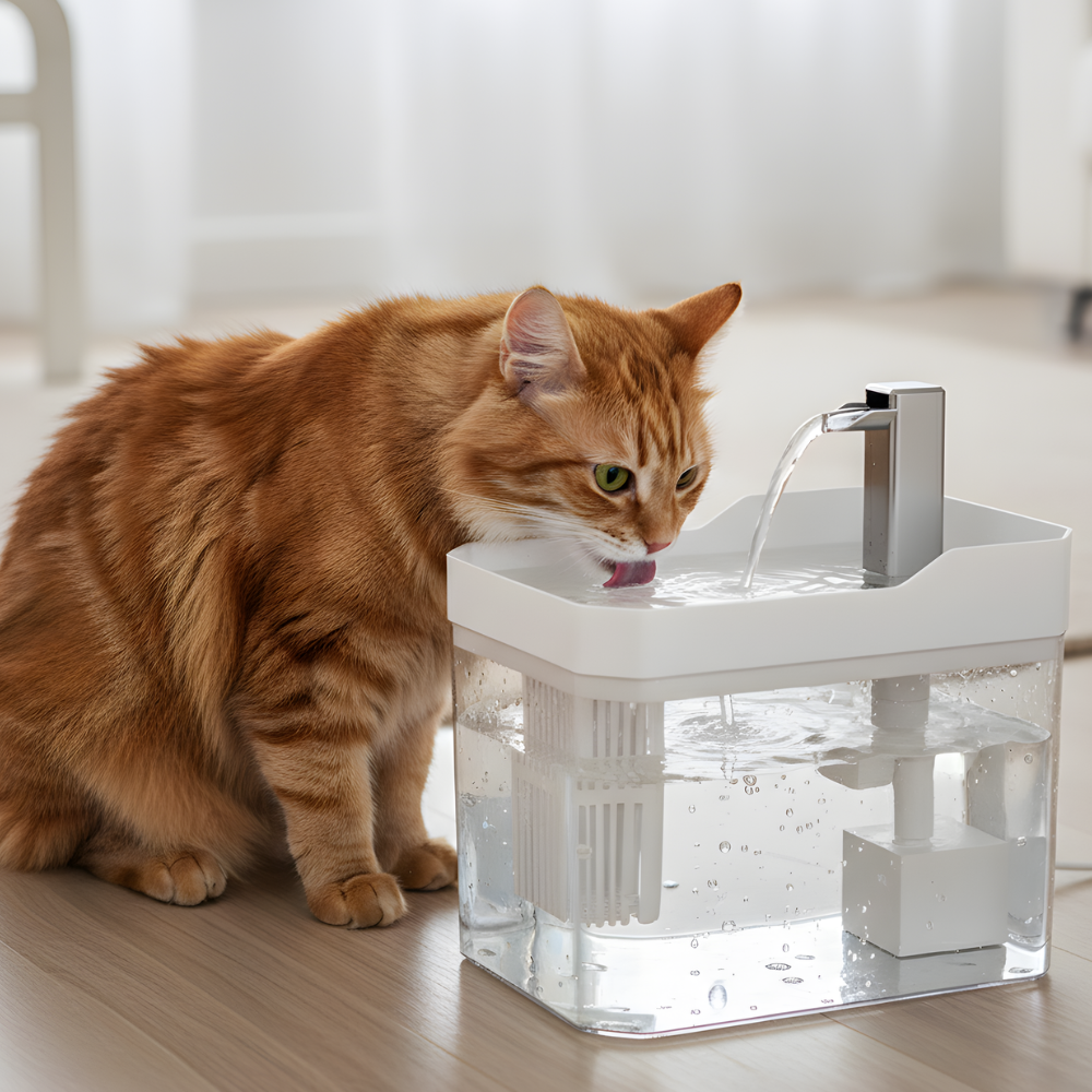 Cat Water Fountain Automatic Pet Drinking Fountain with Filtration Pump
