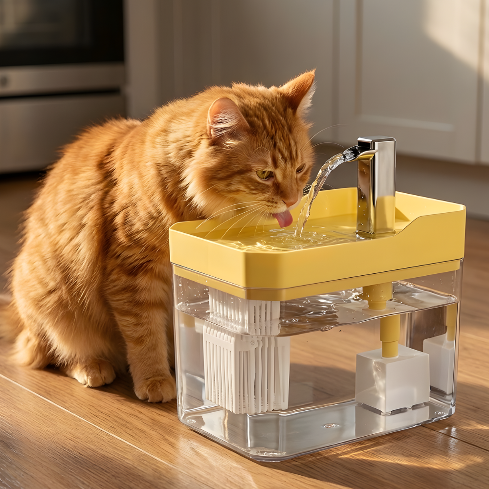 Cat Water Fountain Automatic Pet Drinking Fountain with Filtration Pump