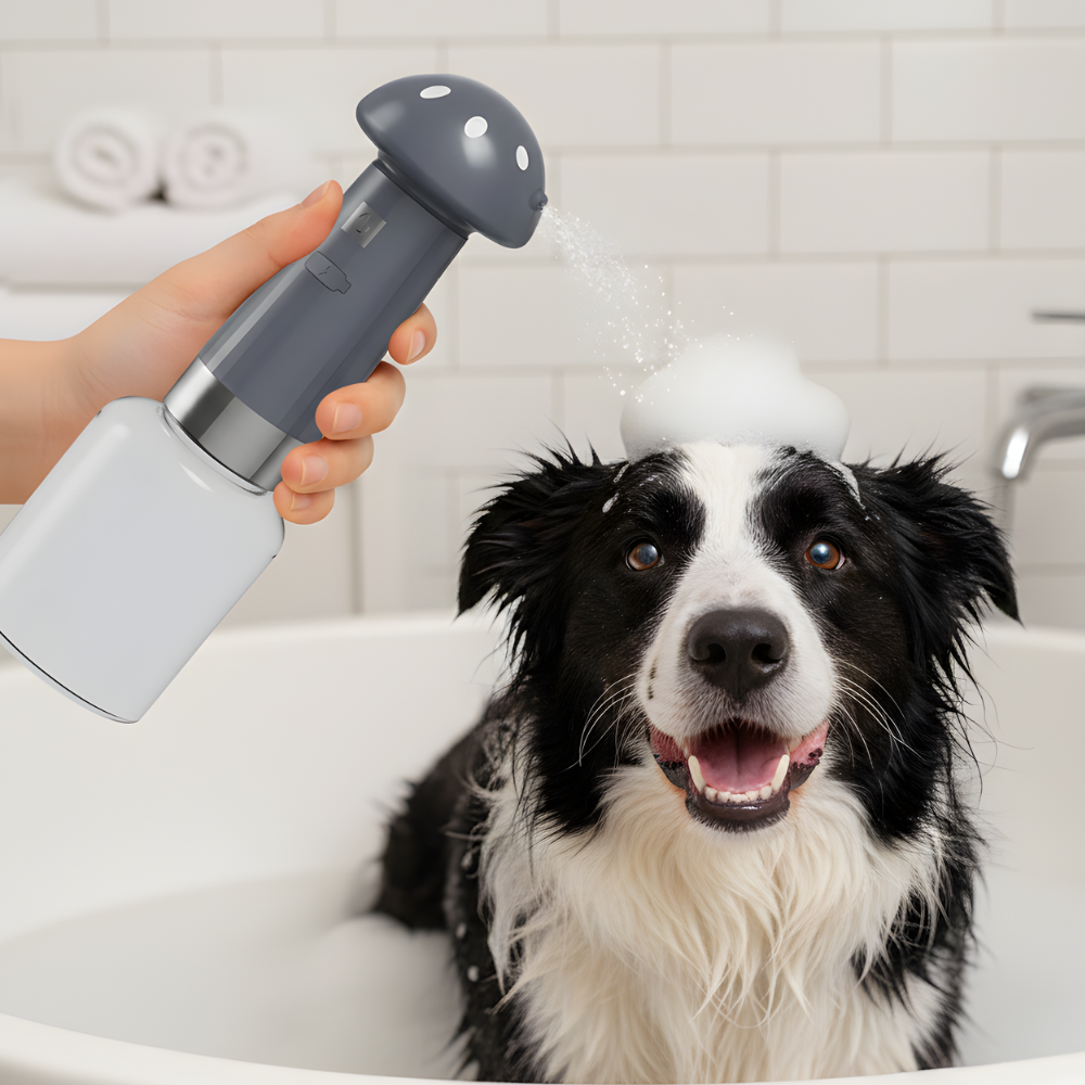 Dog Bath Sprayer Shampoo Foam Dispenser Grooming Shower