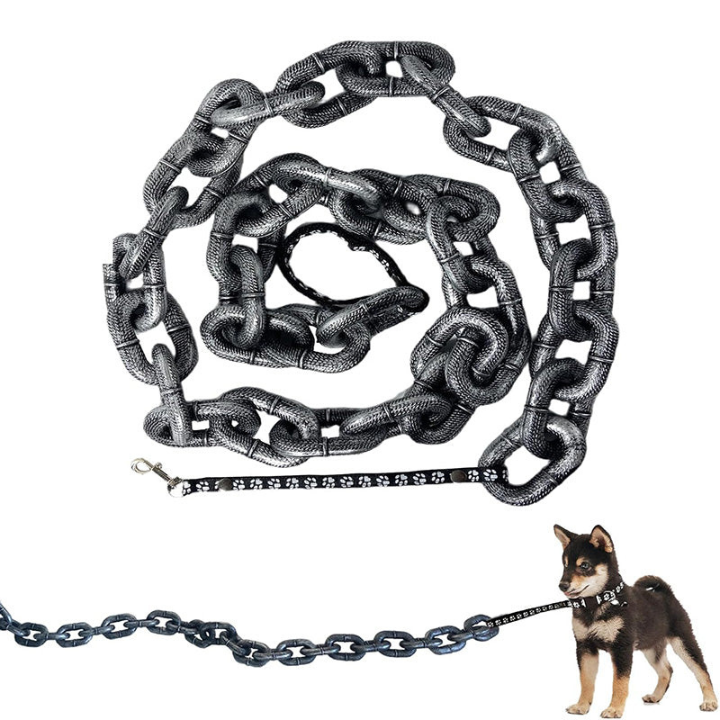 Heavy Duty Dog Chain Lead Metal Steel Anti Chew Walking