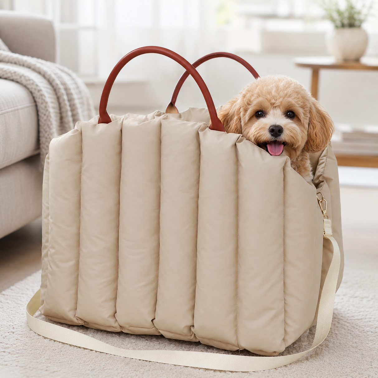 Pet Carrier Bag - Portable and Comfortable Dog and Cat Travel Bag and Car Seat Carrier