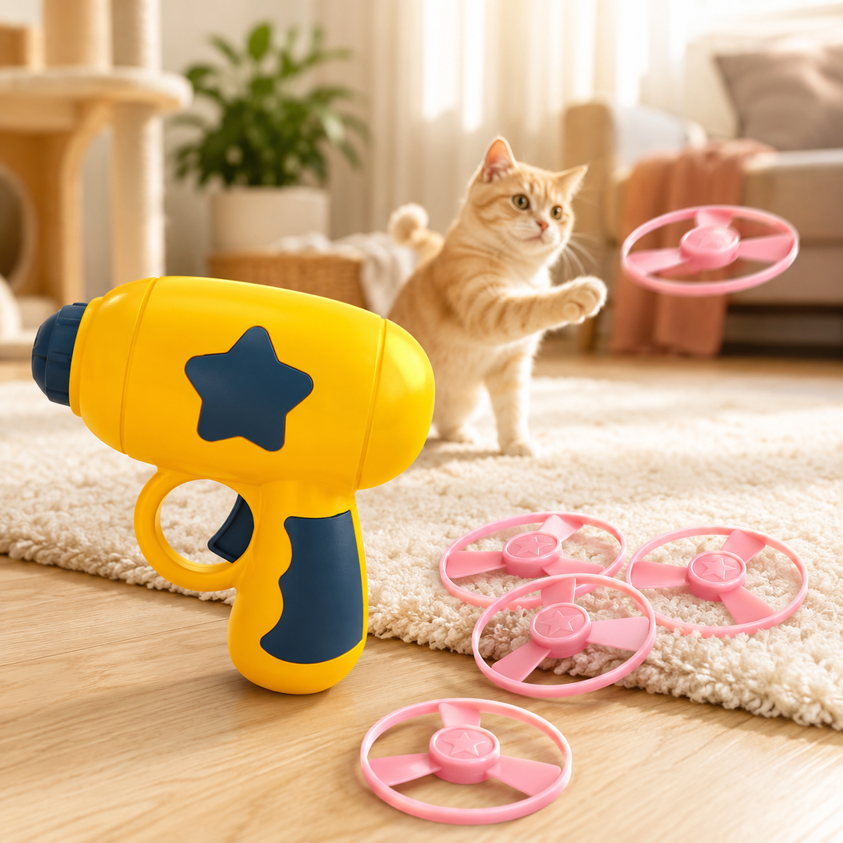Interactive cat toy - Flying Disc Toy For Your Cats