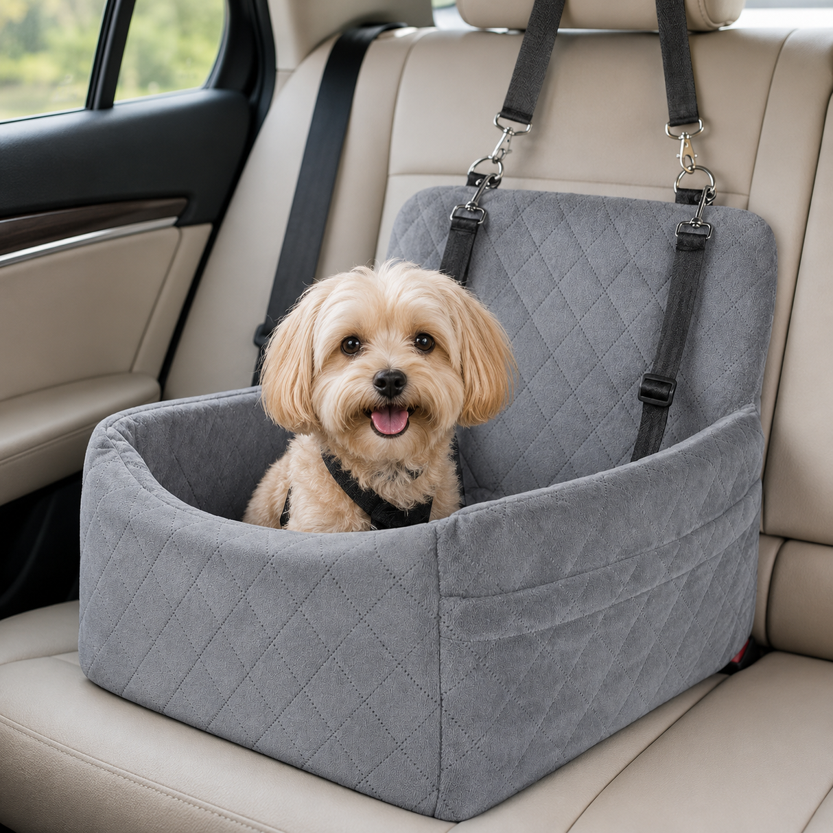 Dog Car Seat - Booster Travel Dog Car Carrier Seat