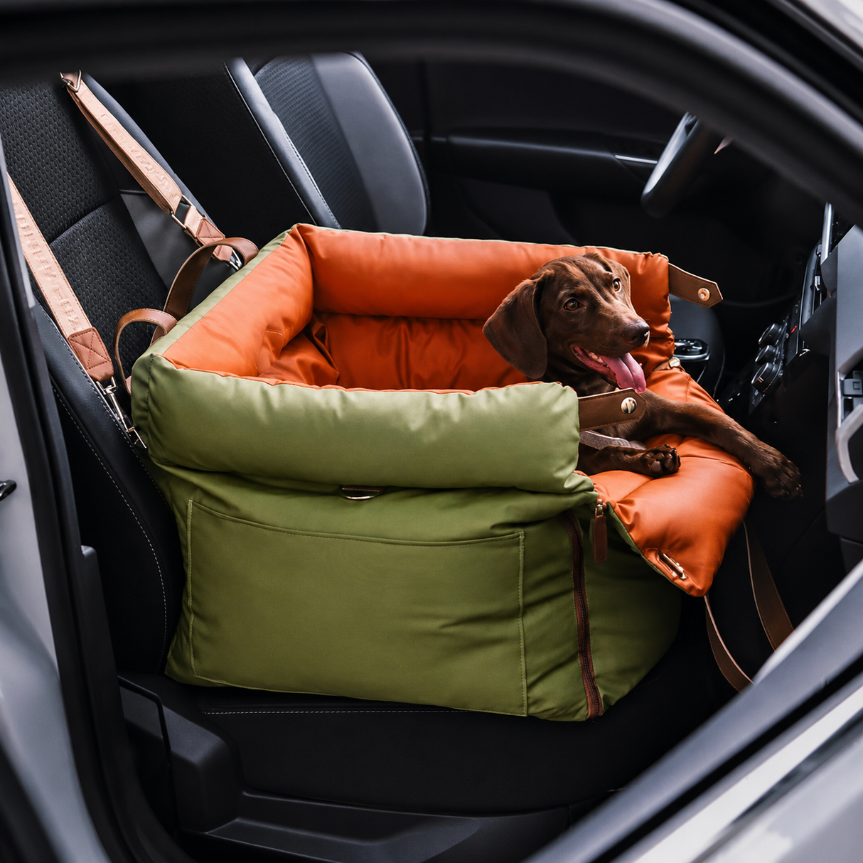 Dog Car Seat Carrier Front Booster Travel