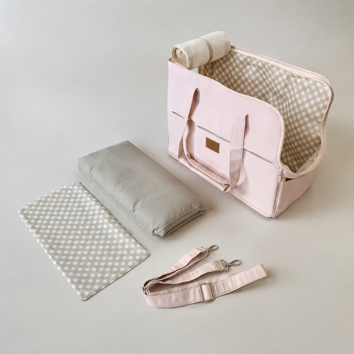 Dog Carrier Tote Bag Hands Free Shoulder For Travel