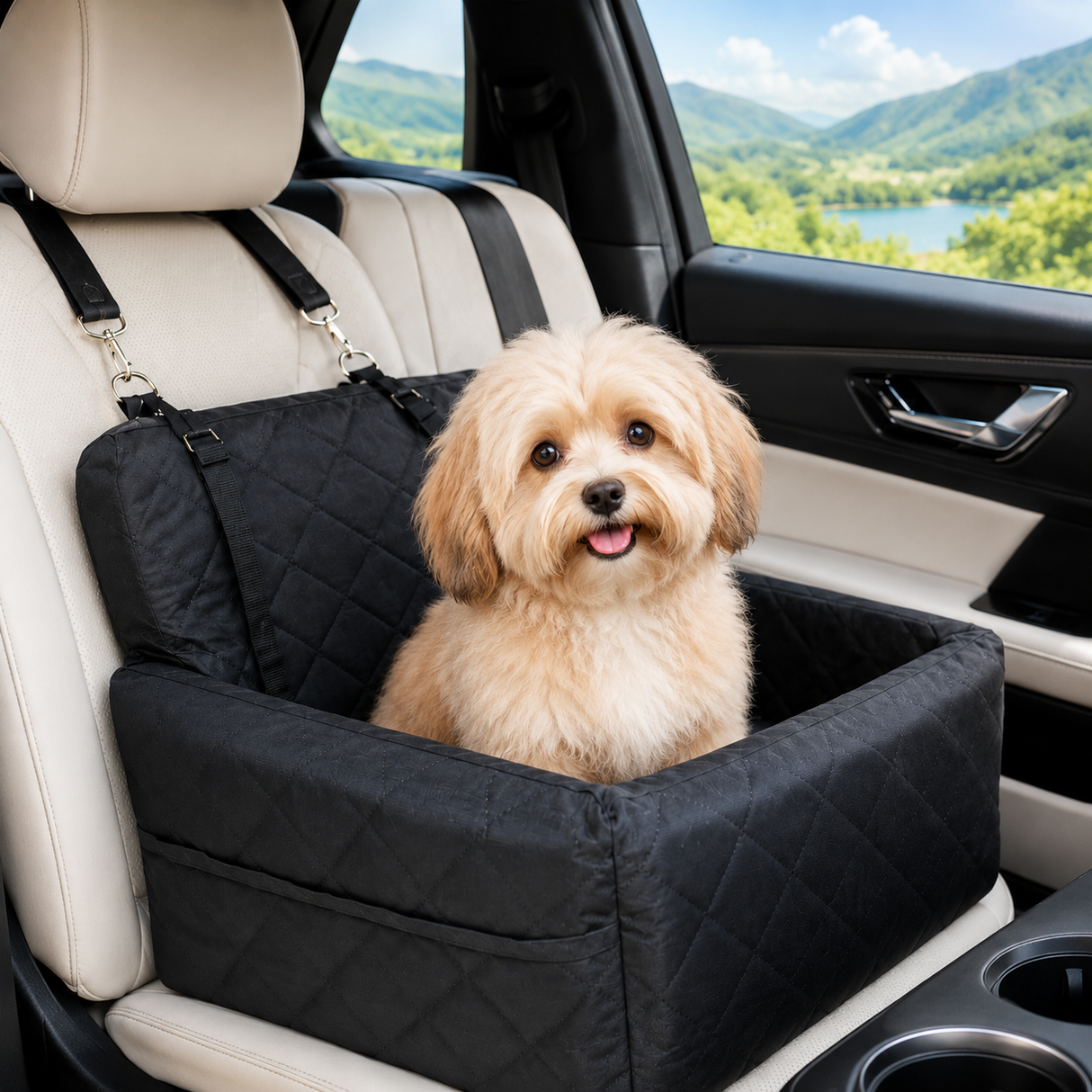 Dog Car Seat - Booster Travel Dog Car Carrier Seat