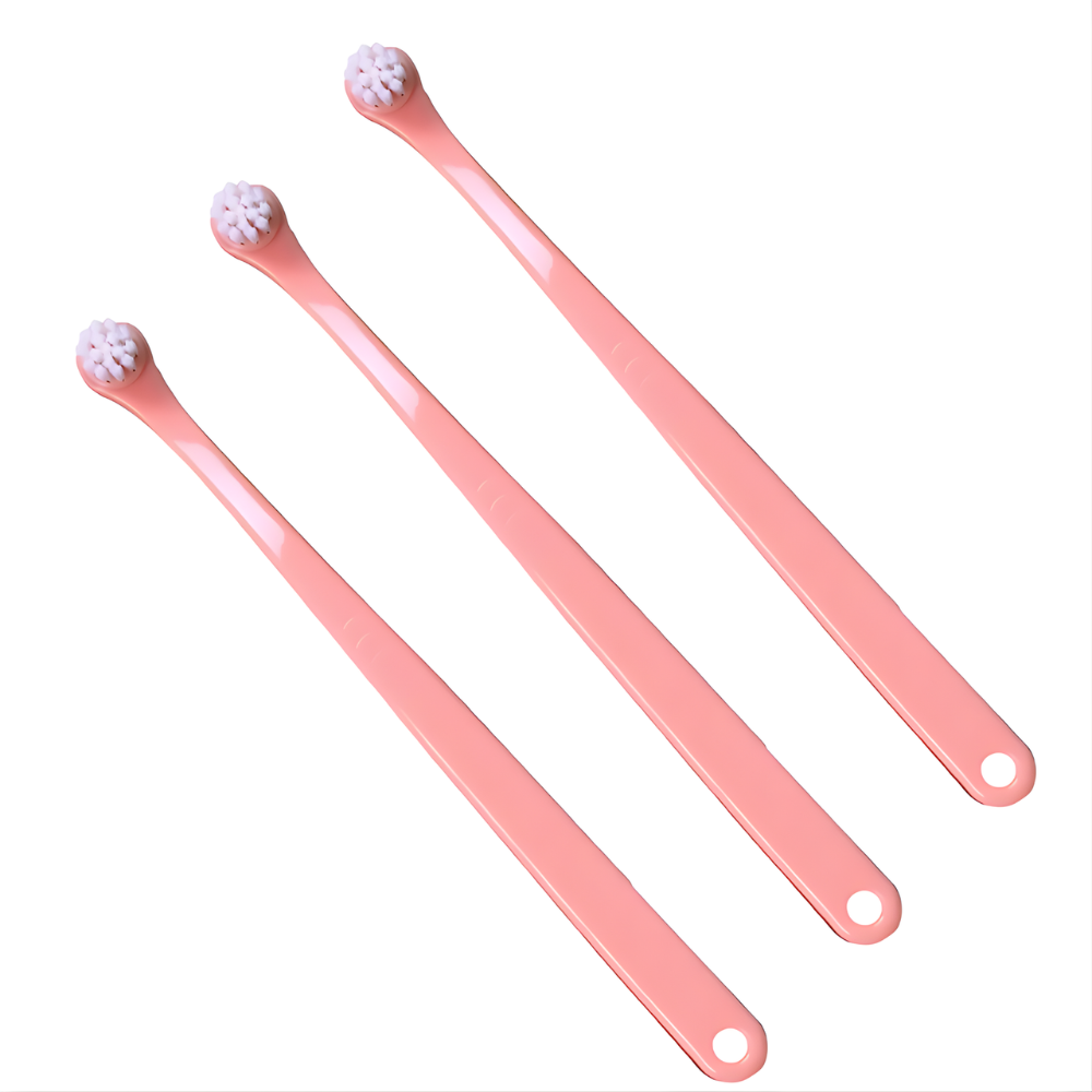 Dog Toothbrush Soft Bristle Pet Dental Care Teeth Cleaning (3-Pack)