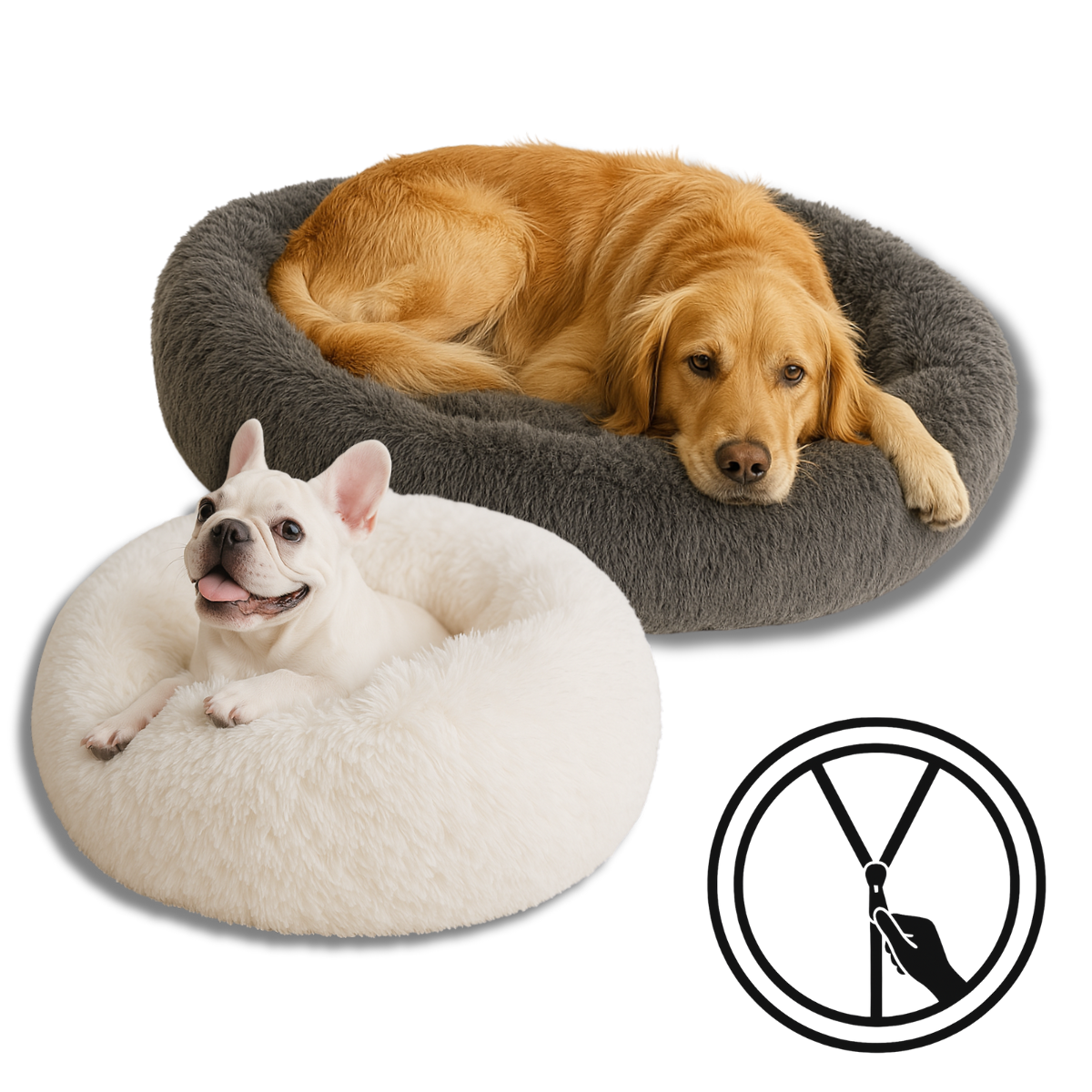 Dog Bed - Calming Bed for Large and Small Dogs