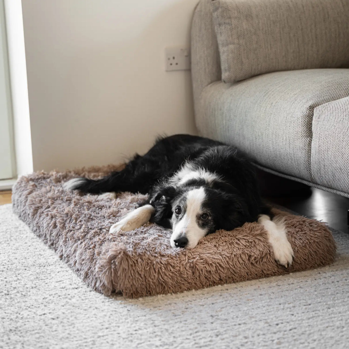 Soft Fur Dog Bed Mat Plush Fluffy Pet Cushion