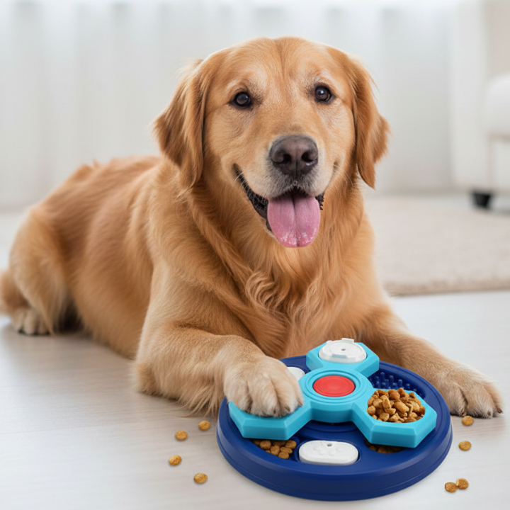 Dog Treat Feeder Interactive Enrichment Puzzle Bowl