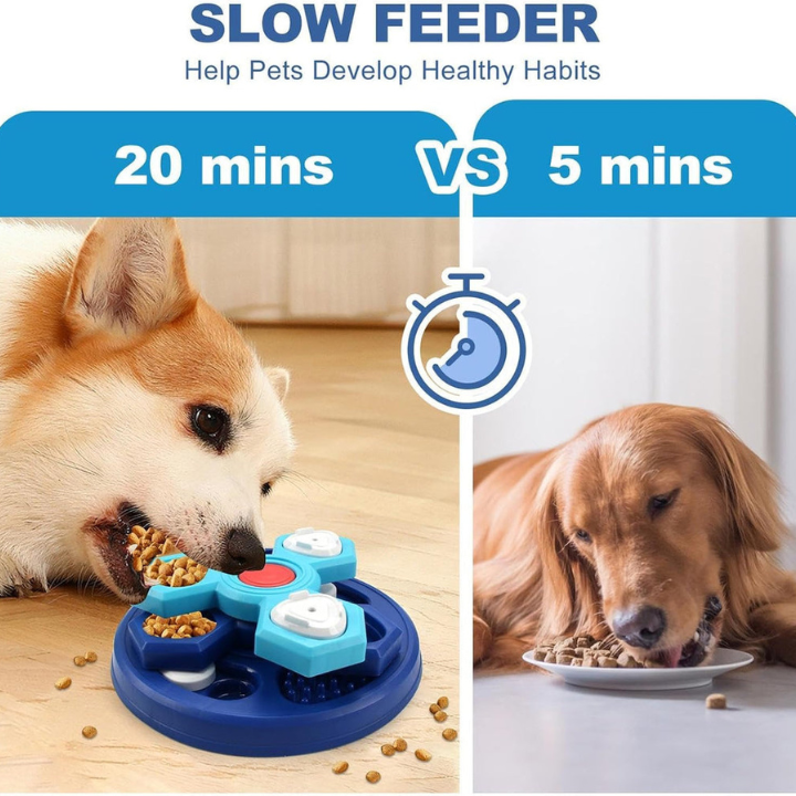 Dog Treat Feeder Interactive Enrichment Puzzle Bowl