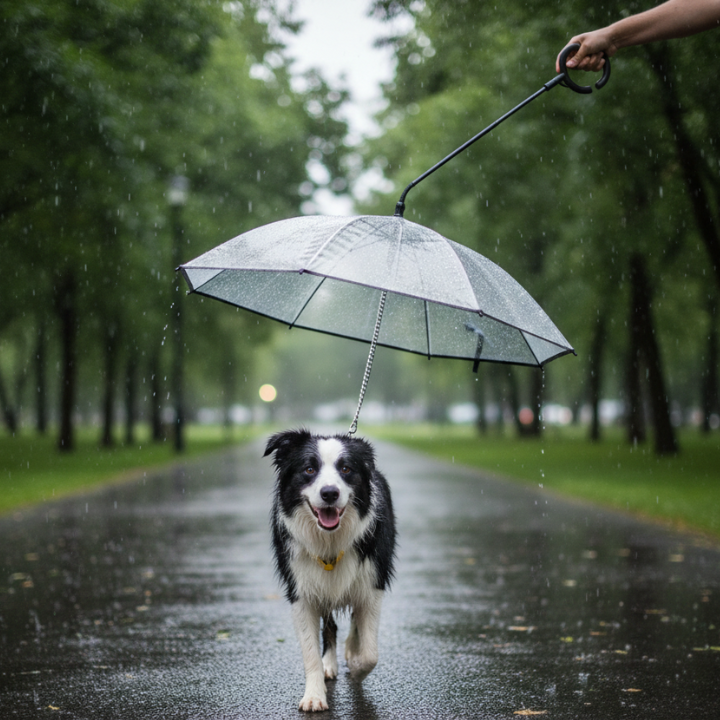 Dog Umbrella Leash Rain Cover Small Dogs Waterproof Walk