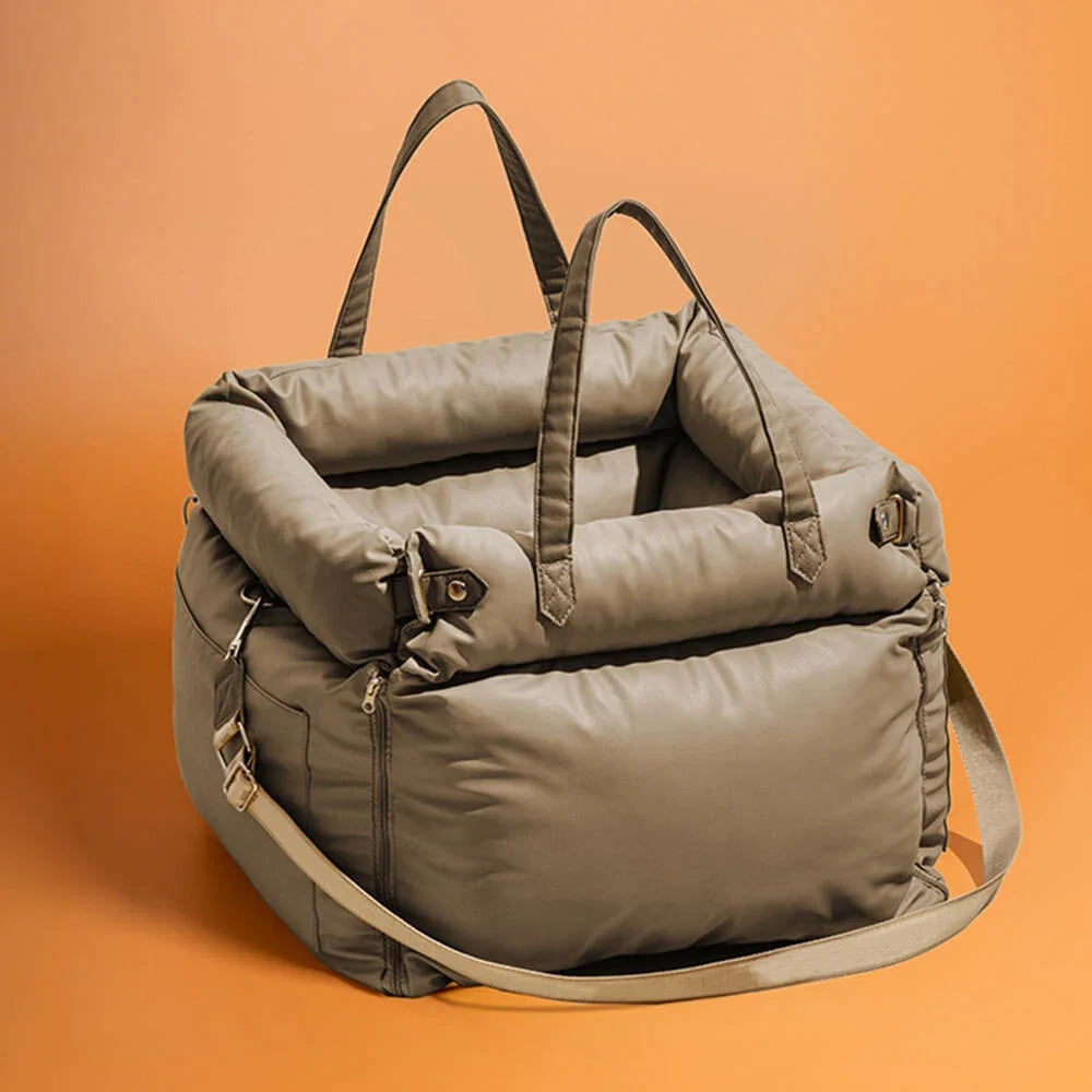 Dog Car Seat Carrier Travel Booster with Straps