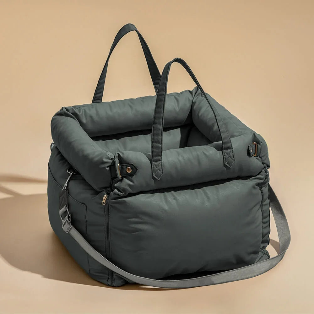 Dog Car Seat Carrier Travel Booster with Straps