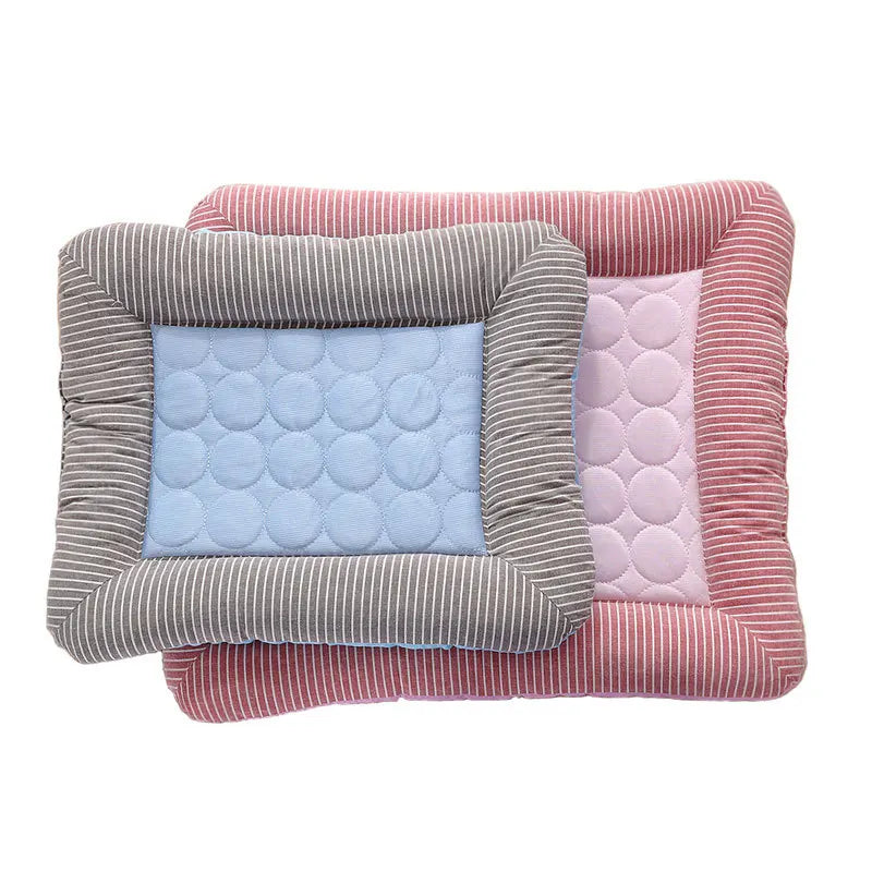 Dog Cooling Mat Bed Set Washable Summer Gel Memory Foam Pad