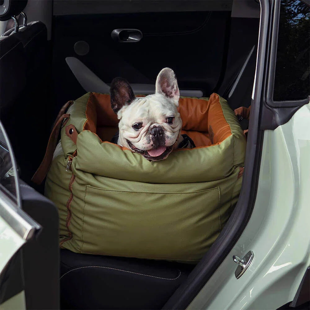 Dog Car Seat Carrier Travel Booster with Straps