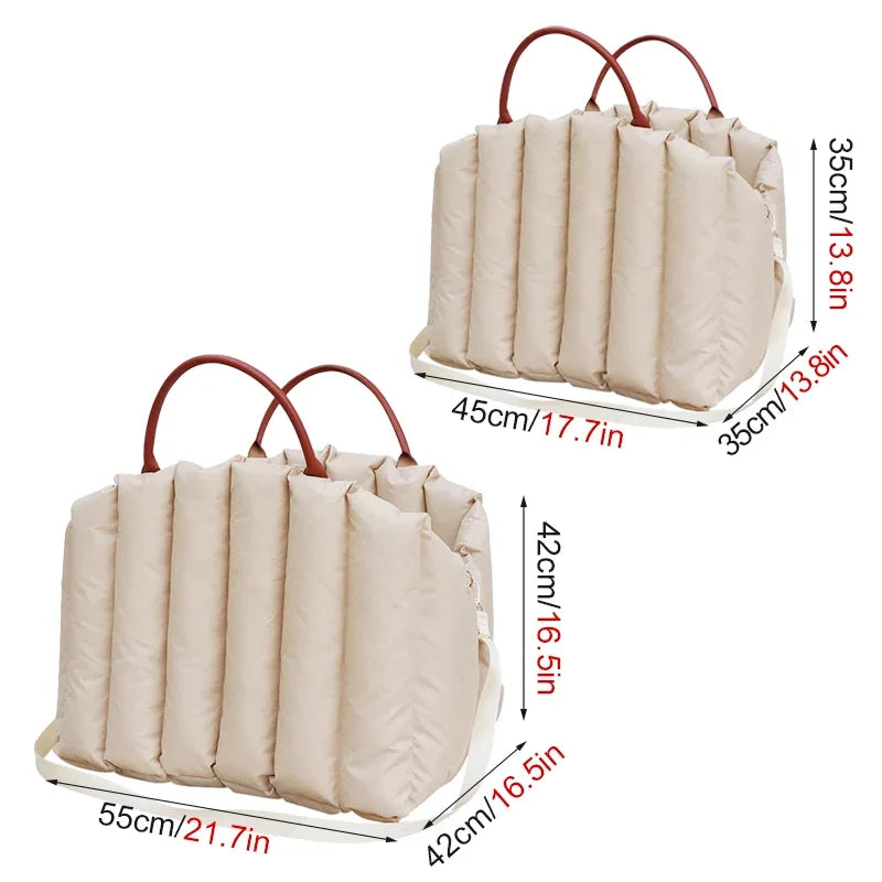 Pet Carrier Bag - Portable and Comfortable Dog and Cat Travel Bag and Car Seat Carrier