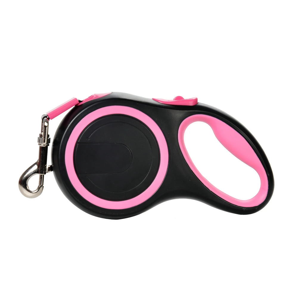 Retractable Dog Leash Ergonomic Loop Handle With Auto Lock