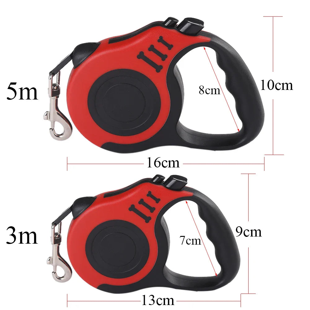Retractable Dog Leash With One Button Brake Lock