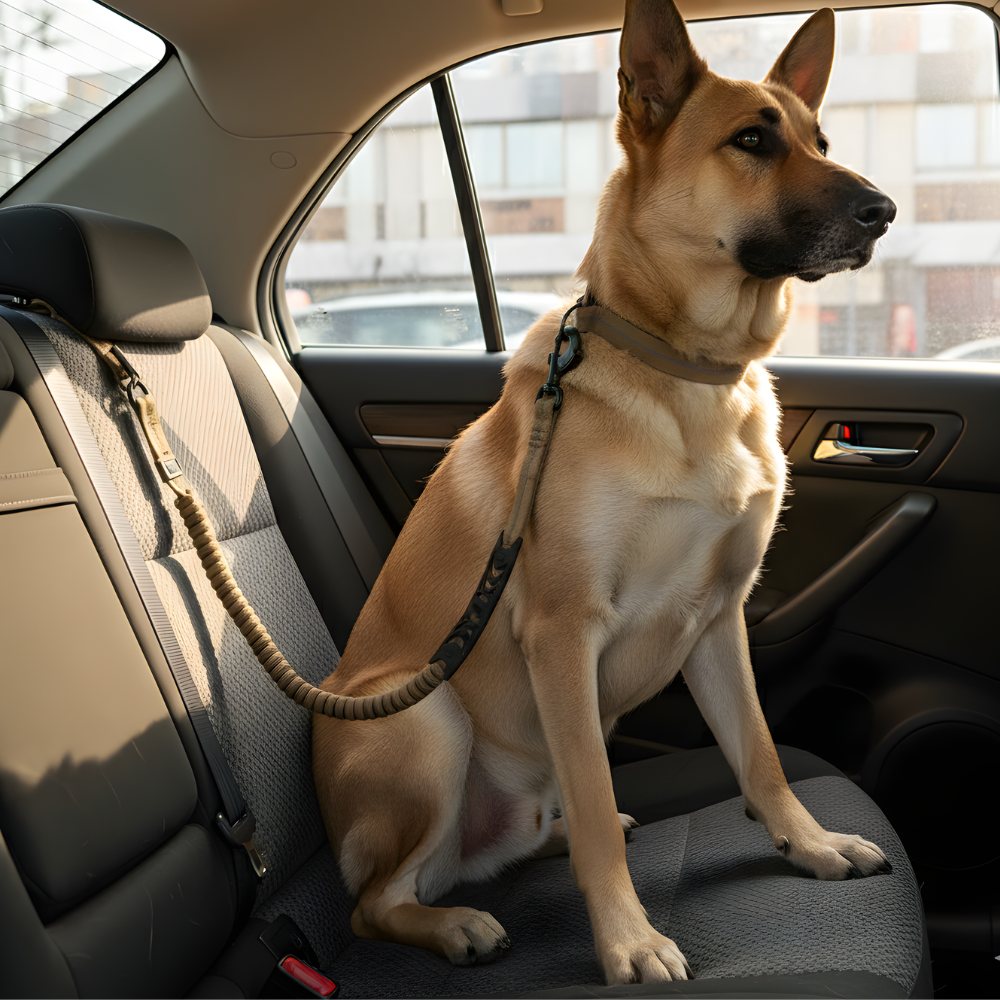 Heavy Walking Dog Leash with Seatbelt Clip