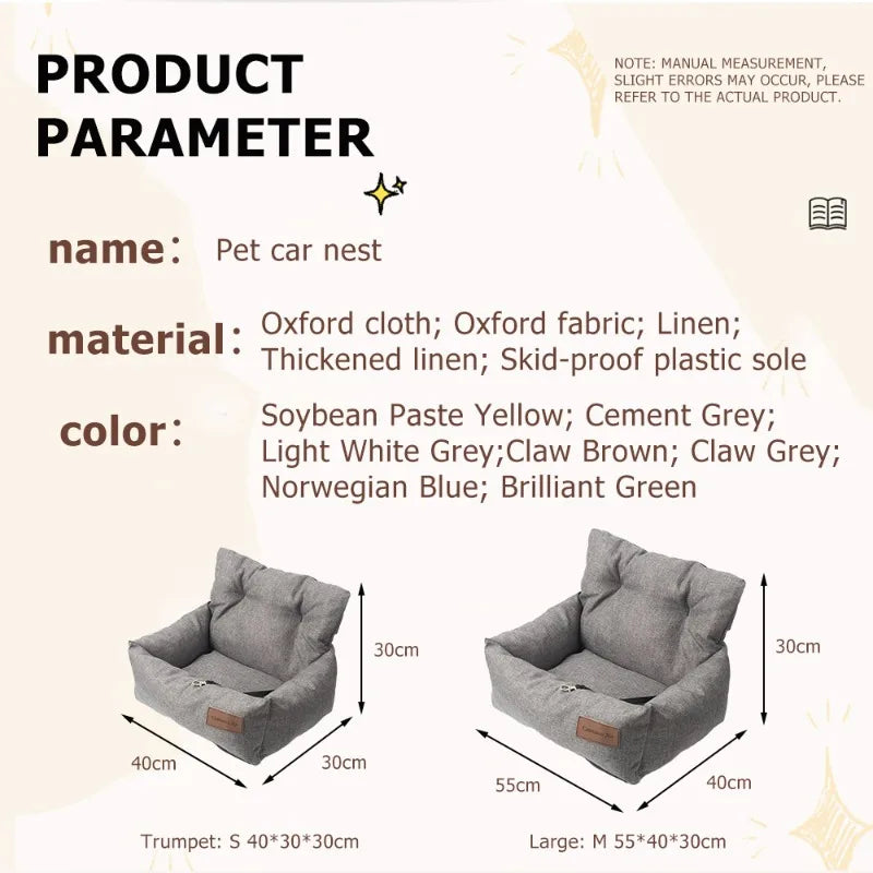 Dog Car Seat - A Dog Carrier Travel Booster Seat