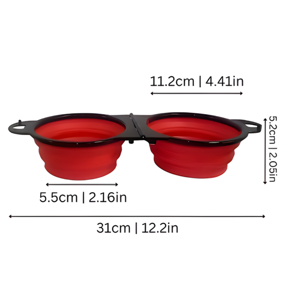 Dog Bowl Collapsible Pet Food Water Feeder
