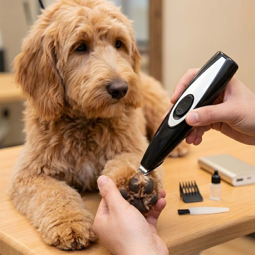 Dog Paw Trimmer Cordless Pet Pedicure Hair Clipper Kit