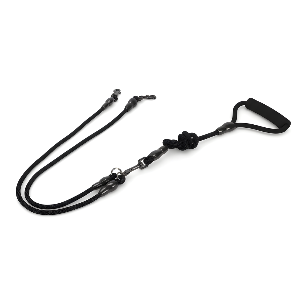 Double Dog Lead Coupler Twin Two Dogs Walking Splitter