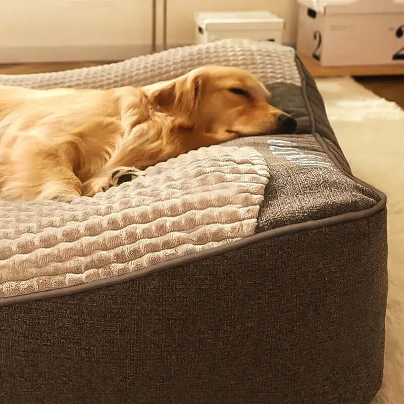 Dog Sofa Bed Large Breed Bolster Cushion Washable Couch