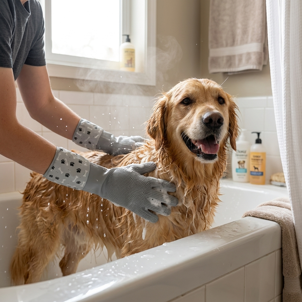 PawPolish Grooming Gloves
