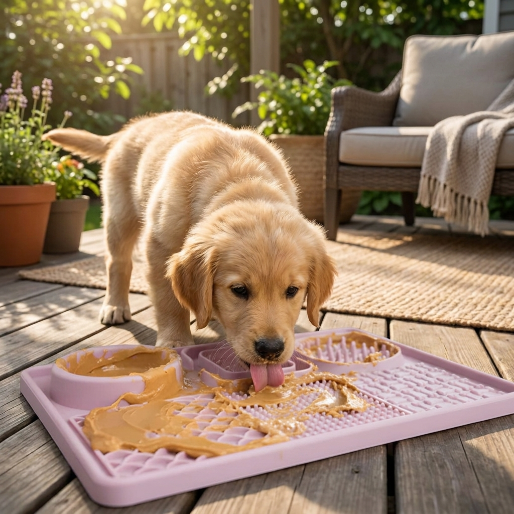 Dog Lick Mat Slow Feeder Silicone Tray