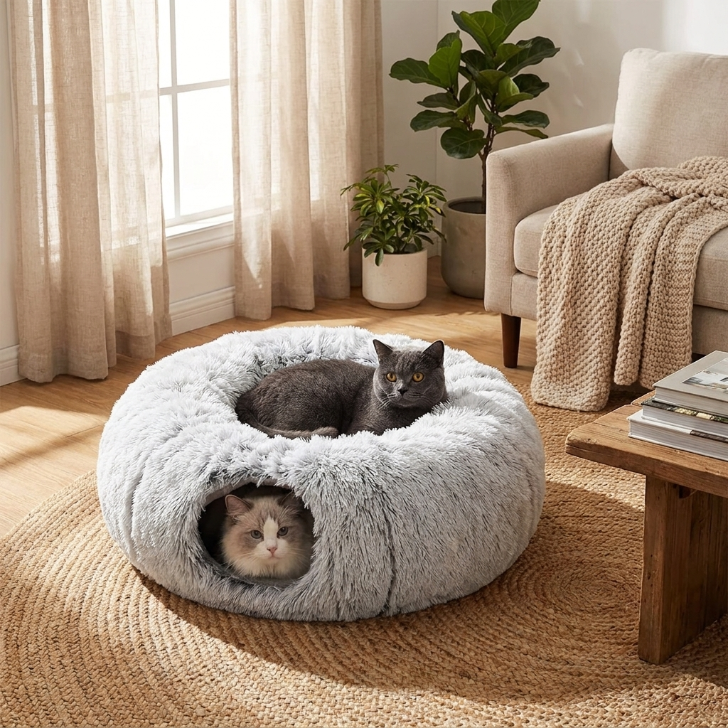 Cat Bed - Cat Donut Cave Bed