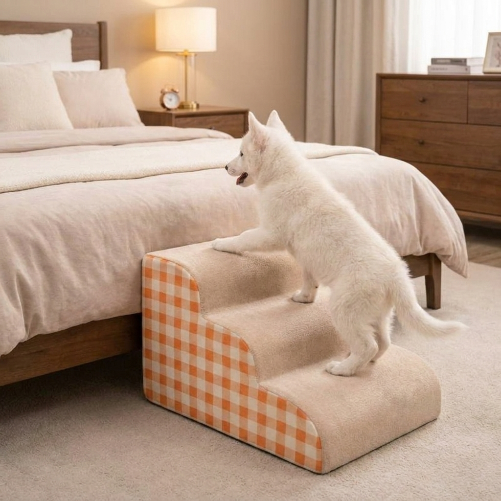 Dog Stair Ramp - High Density Foam Dog Ramp