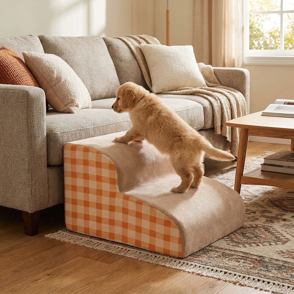 Dog Stair Ramp - High Density Foam Dog Ramp