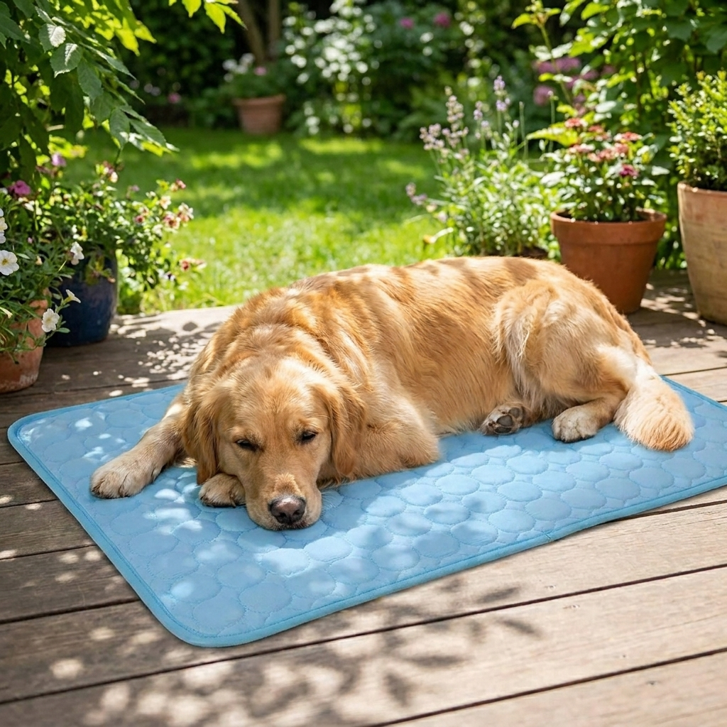 Dog Cooling Pad For Dogs - Ice Silk Summer Dog Cooling Mat