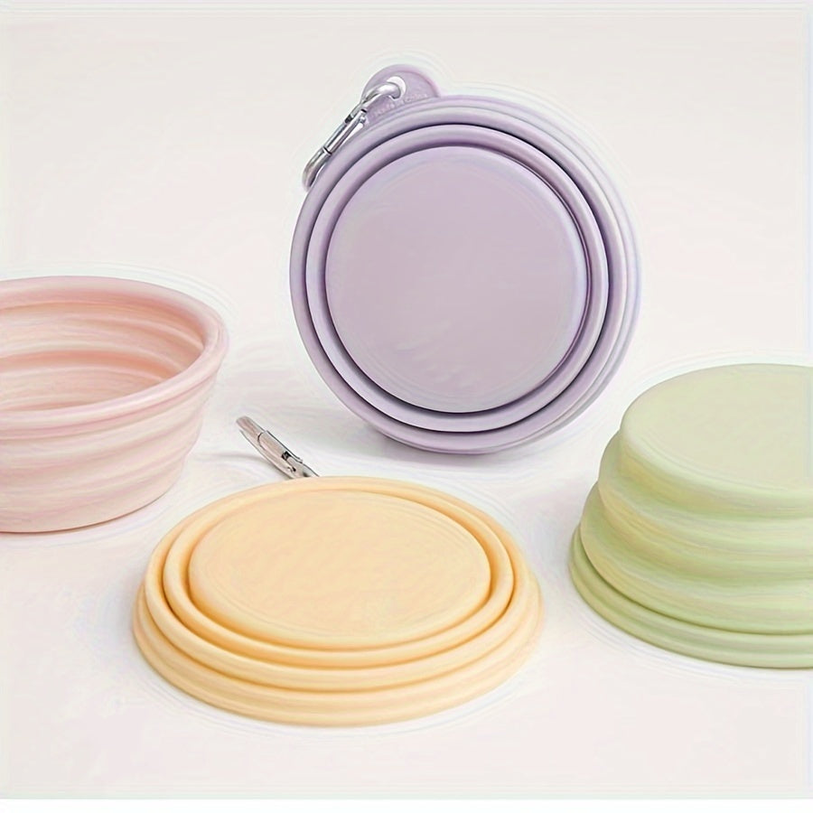 Pet Bowl - Portable Foldable Bowl For Cats and Dogs Outdoor Travel Silicone Bowl