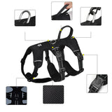 Reflective Tactical Dog Harness No Pull Adjustable For Walking