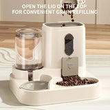 Automatic Pet Feeder - 2 in 1 Dog and Cat Feeder with Water Dispenser