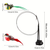 Interactive Cat Toy - Cat Wand Bird Feather Toy