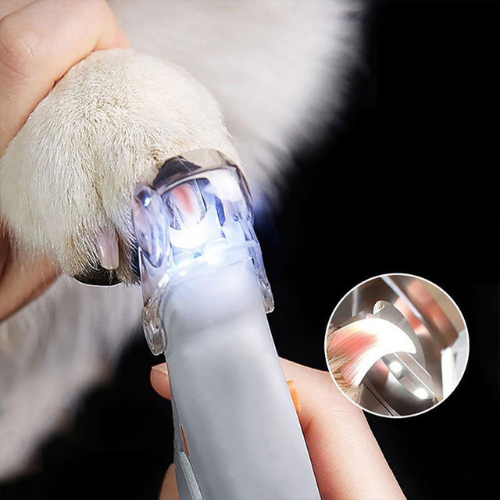 Cat Nail Clippers with LED Light Pet Claw Trimmer Tool