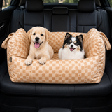 Dog Car Seat - Adjustable Leads Cosy Travel Dog Carrier