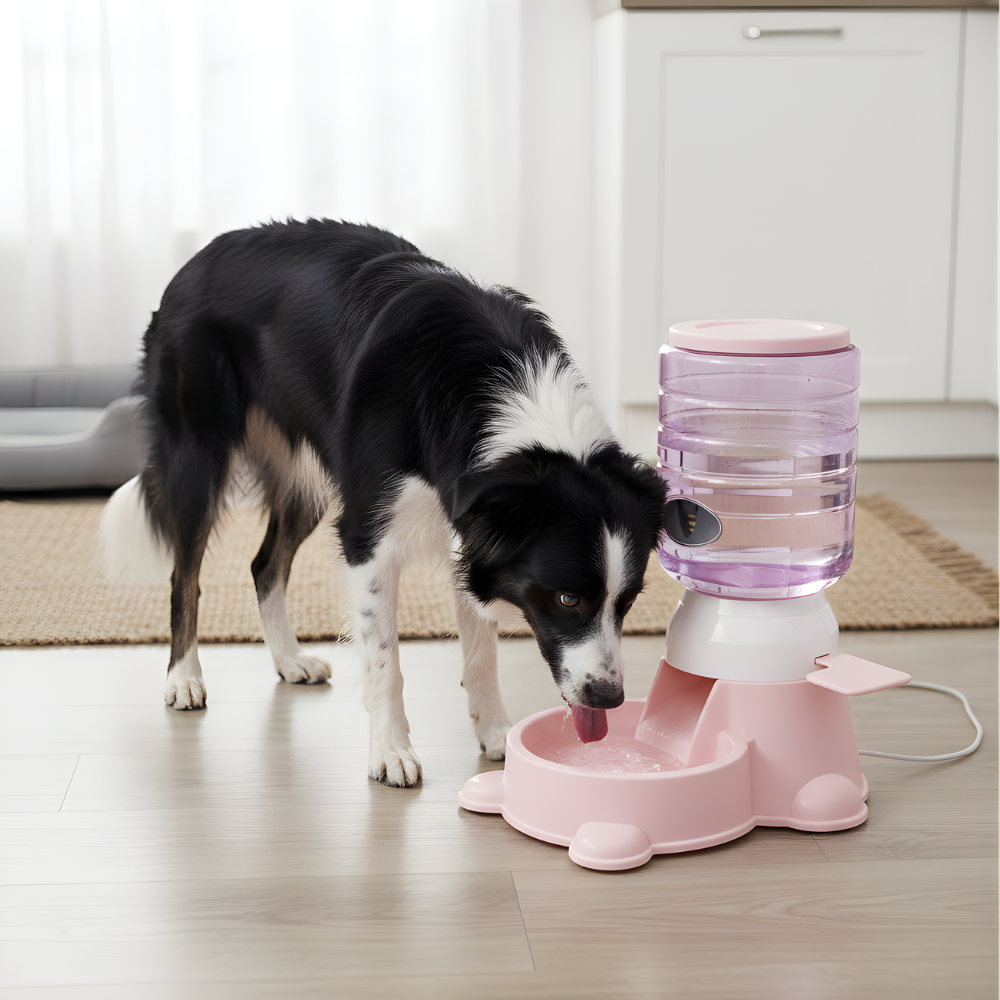 Dog Food Dispenser Gravity Pet Feeder Bowl