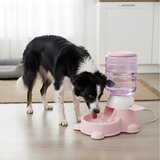 Dog Food Dispenser Gravity Pet Feeder Bowl