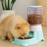 Dog Food Dispenser Gravity Pet Feeder Bowl