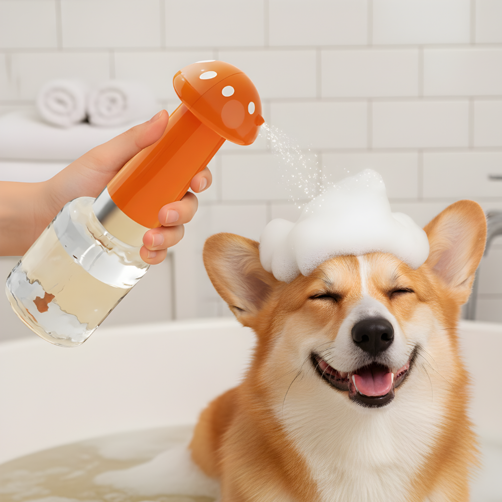 Dog Bath Sprayer Shampoo Foam Dispenser Grooming Shower