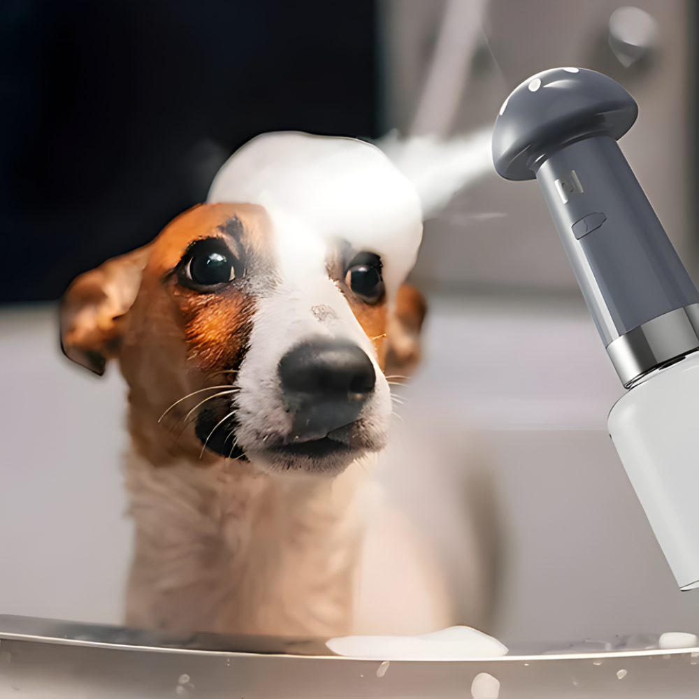 Dog Bath Sprayer Shampoo Foam Dispenser Grooming Shower