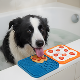 Dog Lick Mat Slow Feeder Silicone Pad (2 Pack Set)