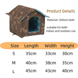 Cat House Tent Indoor Pet Hideaway with Window Bed