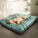 Large Corduroy Dog Bed Thick Cushion Washable Pet Mattress